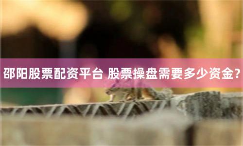 邵阳股票配资平台 股票操盘需要多少资金？